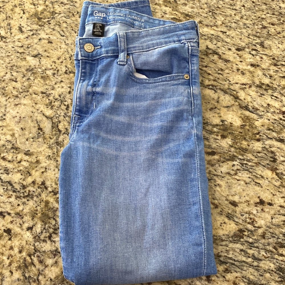 Gap light wash leggings Skimmer Chevelle jeans